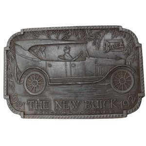 The New Buick Belt Buckle General Motors Vintage Antique Automobile Auto Car